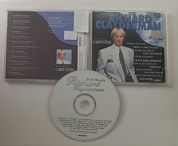 Cd Sucessos dos Carpenters Interprete Richard Clayderman (1998) [seminovo]