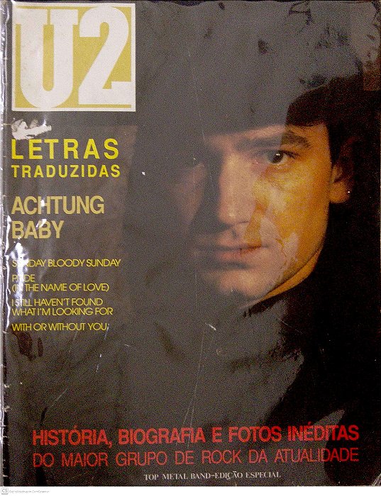 Revista Top Metal Band - U2 - Achtung Baby Autor (1992) [usado]
