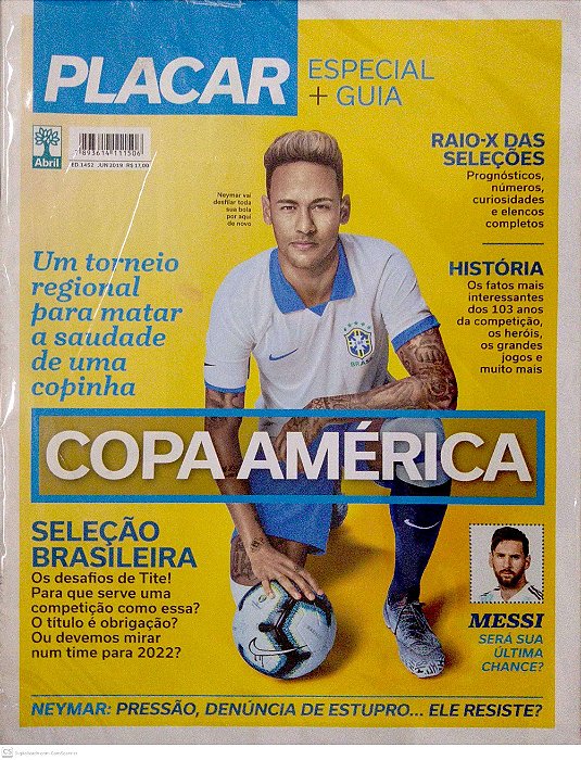 Revista Placar #1452 - Copa América 2019 Autor (2019) [usado]