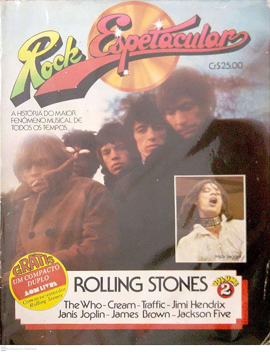 Revista Rock Espetacular #2 - Rolling Stones Autor (1972) [usado]