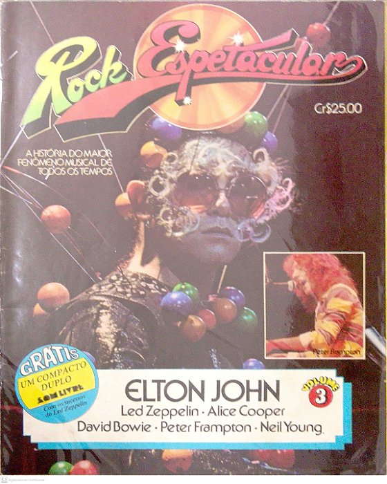 Revista Rock Espetacular #3 - Elton John Autor (1972) [usado]