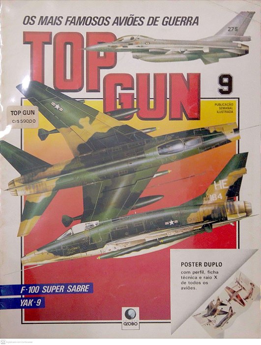 Revista Top Gun #9 - os Mais Famosos Aviões de Guerra Autor (1990) [usado]