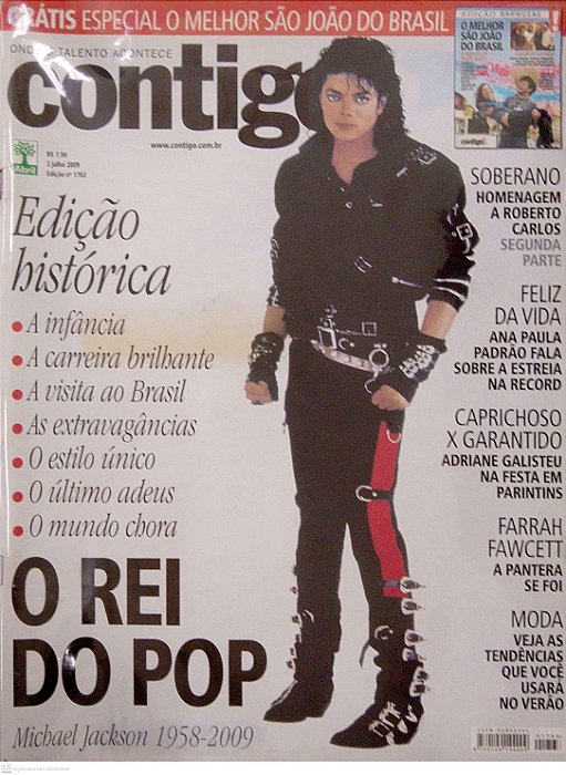 Revista Contigo! #1763 - Edição Histórica Michael Jackson Autor (2009) [usado]