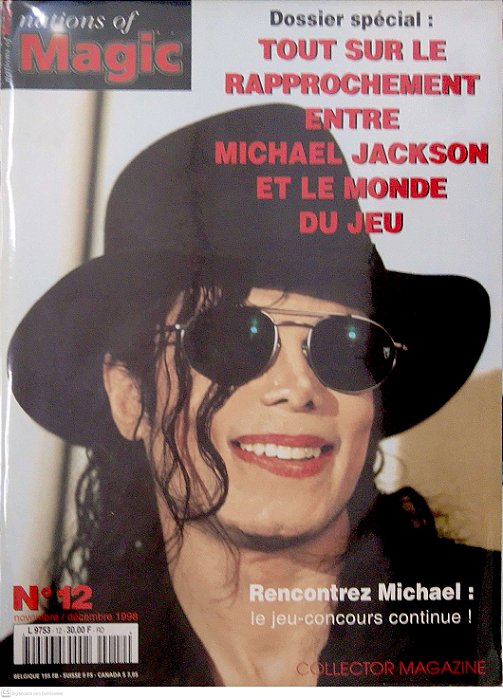 Revista Nations Of Magic #12 - Dossier Spécial : Tout Sur Le Rapprochement entre Michael Jackson Et Le Monde Du Jeu Autor (1998) [usado]