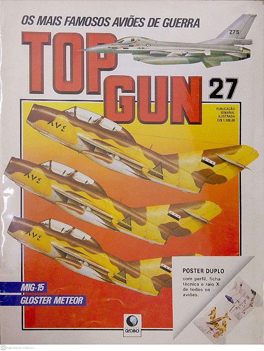 Revista Top Gun #27 - os Mais Famosos Aviões de Guerra Autor (1991) [usado]
