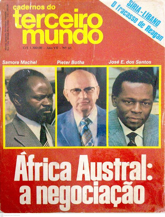 Revista Cadernos do Terceiro Mundo #65 - África Austral: a Negociação Autor (1984) [usado]