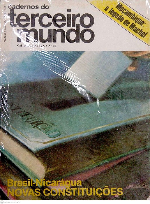 Revista Cadernos do Terceiro Mundo #95 - Brasil-nicarágua: Novas Constituições Autor (1986) [usado]