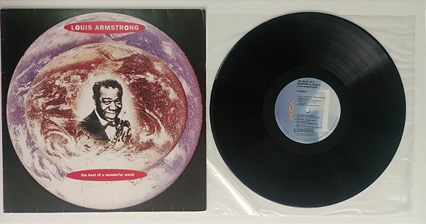 Disco de Vinil The Best Of a Wonderful World Interprete Louis Armstrong (1991) [usado]