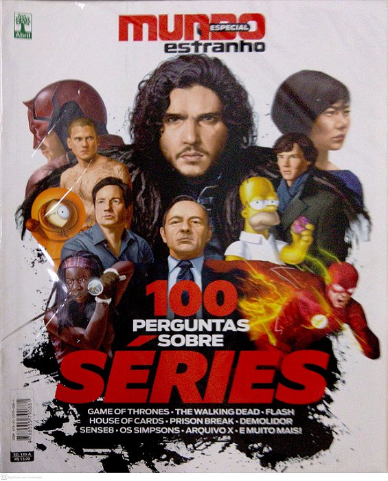Revista Mundo Estranho Especial #185-a - 100 Perguntas sobre Séries Autor (2016) [usado]
