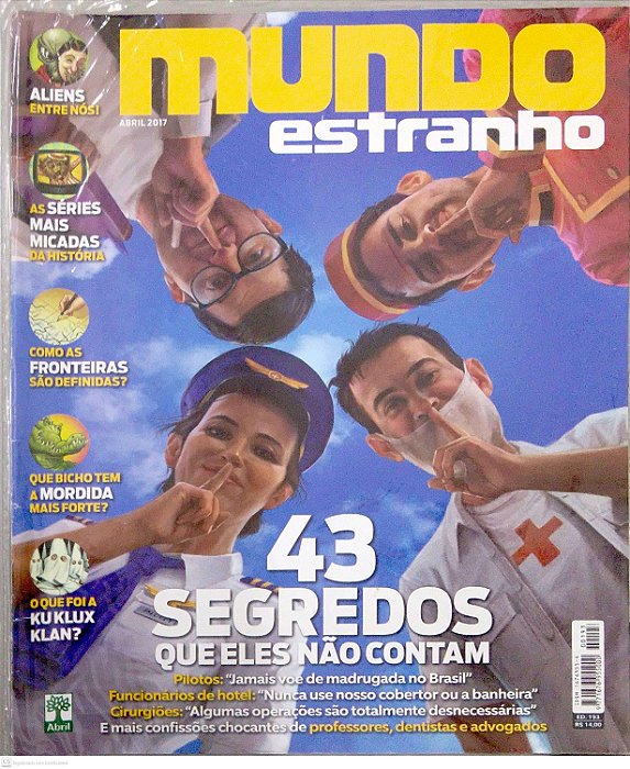 Revista Mundo Estranho #193 - 43 Segredos que Eles Não Contam Autor (2014) [usado]