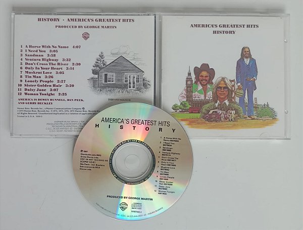 Cd Greatest Hits History Interprete America (1987) [usado]