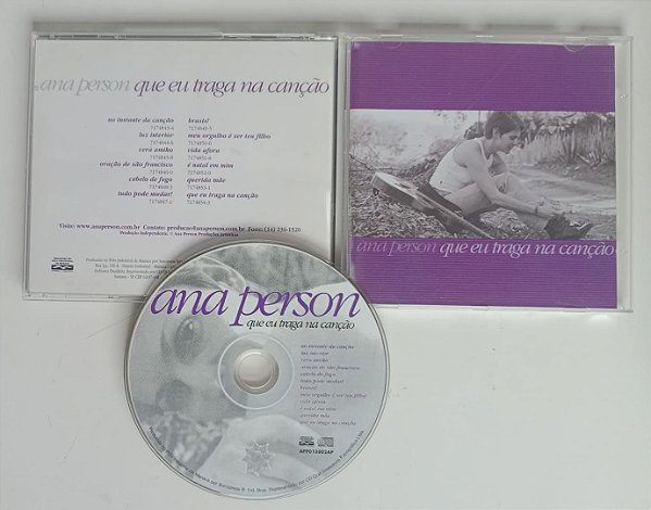 Cd que Eu Traga na Canção Interprete Ana Person [usado]