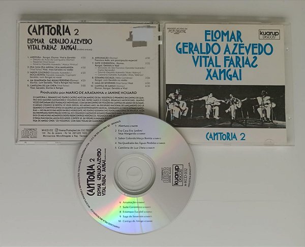 Cd Cantoria 2 Interprete Elomar, Geraldo Azevedo Etc. [usado]