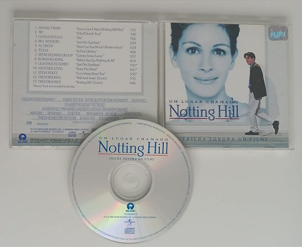 Cd um Lugar Chamado Notting Hill - Trilha Sonora Interprete Vários Artistas (1999) [seminovo]