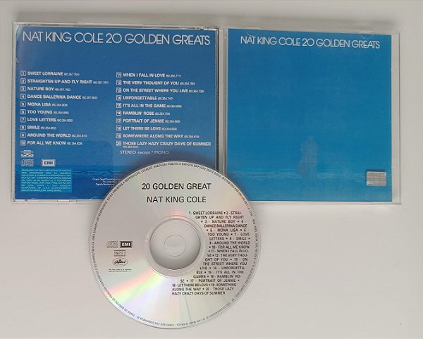 Cd 20 Golden Greats Interprete Nat King Cole [seminovo]