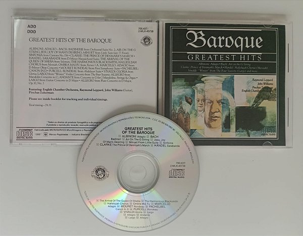Cd Baroque Greatest Hits Interprete Orquestras [seminovo]