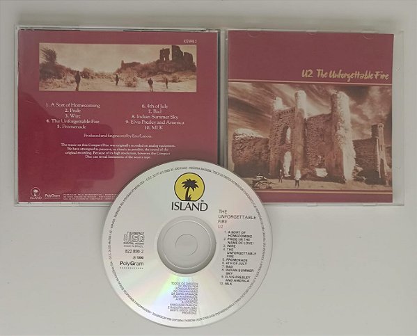 Cd The Unforgettable Fire Interprete U2 (1990) [usado]