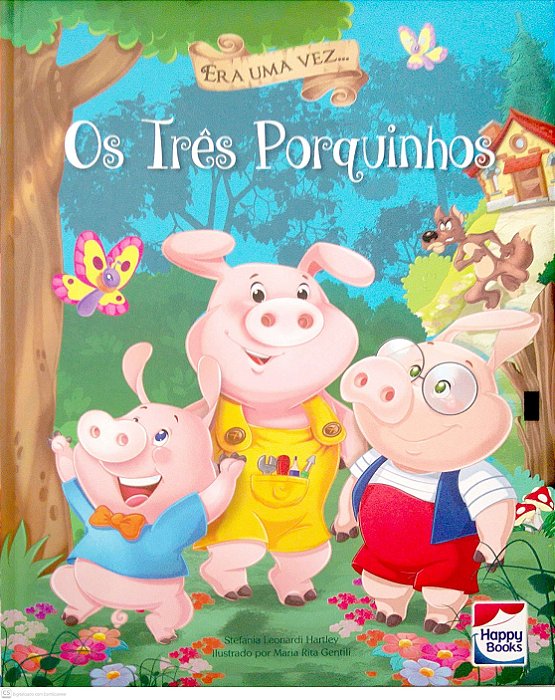 Livro os Três Porquinhos [col. Era Uma Vez] Autor Hartley, Stefania Leonardi (2024) [seminovo]