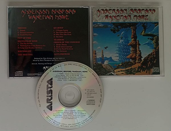 Cd Álbum Homônimo 1989 Interprete Anderson Bruford Wakeman Howe (1989) [usado]
