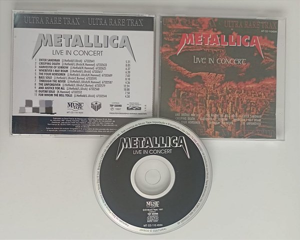 Cd Live In Concert - Bootleg Interprete Metallica (1997) [usado]