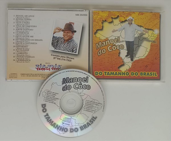 Cd do Tamanho do Brasil Interprete Manoel do Côco [usado]