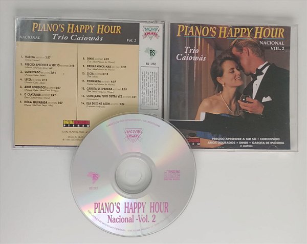 Cd Piano''s Happy Hour 2 Interprete Trio Caiowás (1994) [usado]