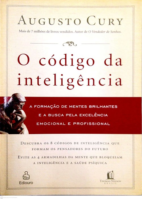 Livro o Código da Inteligência Autor Cury, Augusto (2008) [usado]