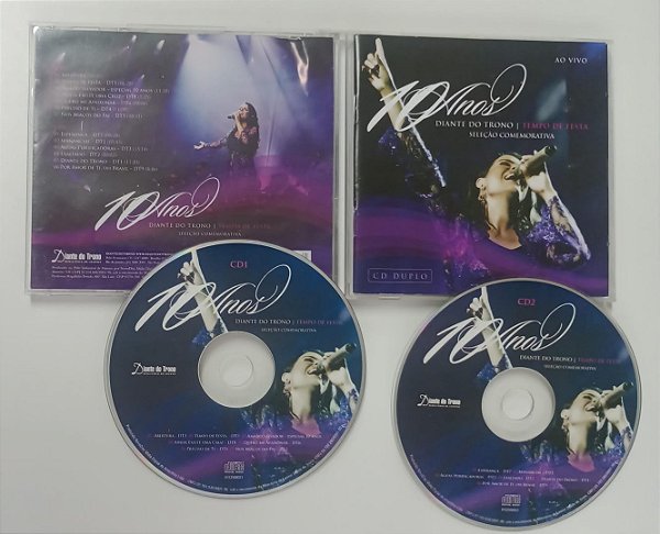 Cd 10 Anos / Tempo de Festa Interprete Diante do Trono [usado]