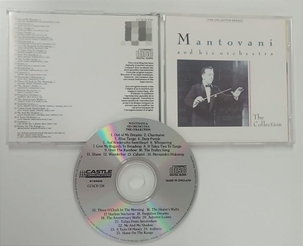 Cd The Collection Interprete Mantovani e Orquestra (1987) [seminovo]