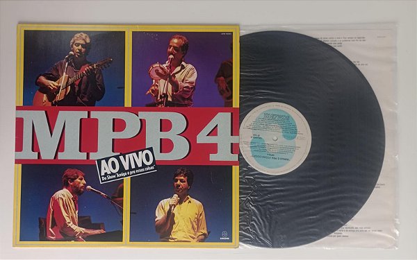 Disco de Vinil ao Vivo Interprete Mpb-4 (1989) [usado]