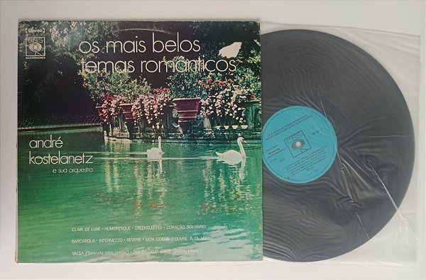 Disco de Vinil os Mais Belos Temas Românticos Interprete Orquestra (1970) [usado]