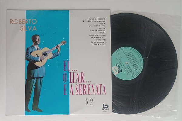 Disco de Vinil Eu, o Luar e a Serenata 2 Interprete Roberto Silva (1975) [usado]