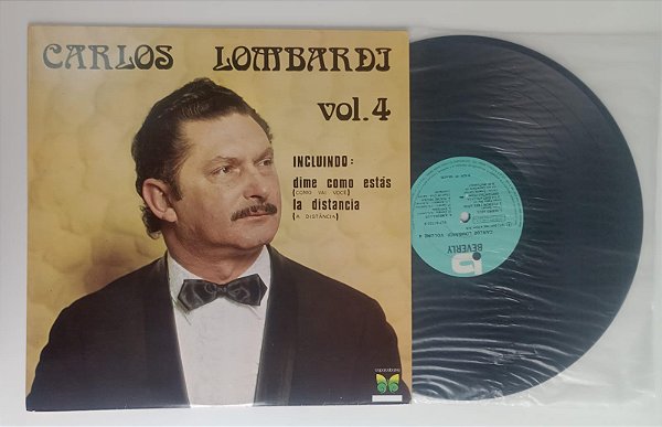 Disco de Vinil Vol. 4 Interprete Carlos Lombardi (1973) [usado]