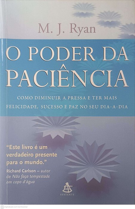 Livro o Poder da Paciência Autor Ryan, M. J. (2006) [usado]