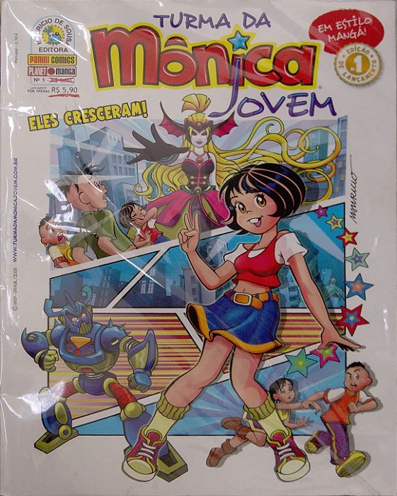 Gibi #1 - Turma da Mônica Jovem (1ª Série) Autor Sousa, Mauricio de (2008) [usado]