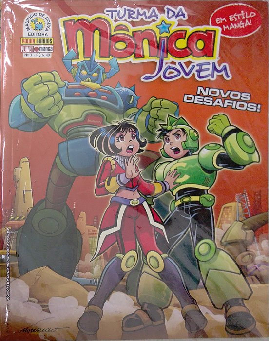 Gibi #3 - Turma da Mônica Jovem (1ª Série) Autor Sousa, Mauricio de (2008) [usado]