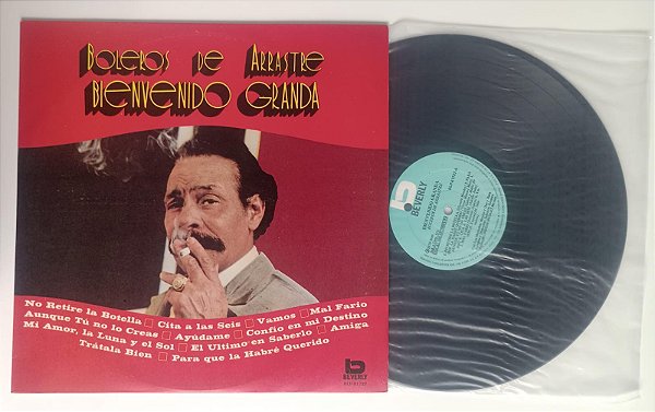Disco de Vinil Boleros de Arrastre Interprete Bienvenido Granda (1975) [usado]