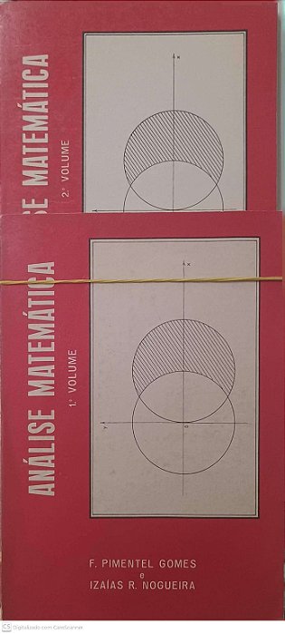 Livro Analise Matemática Volume 1 e 2 Autor Gomes, F. Pimentel e Nogueira, Izaias R. [usado]