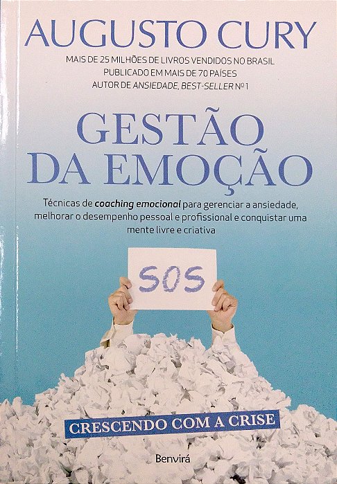 Livro Gestão da Emoção Autor Cury, Augusto (2016) [seminovo]