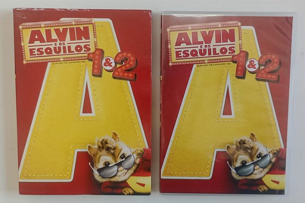 Dvd Alvin e os Esquilos 1 e 2 Editora (2010) [seminovo]