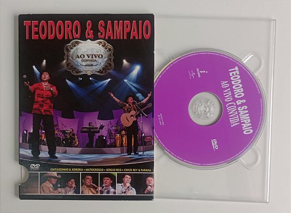 Dvd Teodoro e Sampaio - ao Vivo Editora (2004) [usado]
