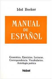 Livro Manual de Español Autor Becker, Idel [usado]
