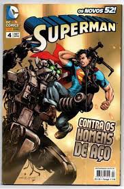 Gibi Superman Nº 04 - os Novos 52 Autor contra os Homens de Aço (2012) [usado]