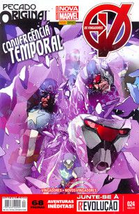 Gibi os Vingadores Nº 24 - Totalmente Nova Marvel Autor Pecado Original - Convergência Temporal (2015) [seminovo]
