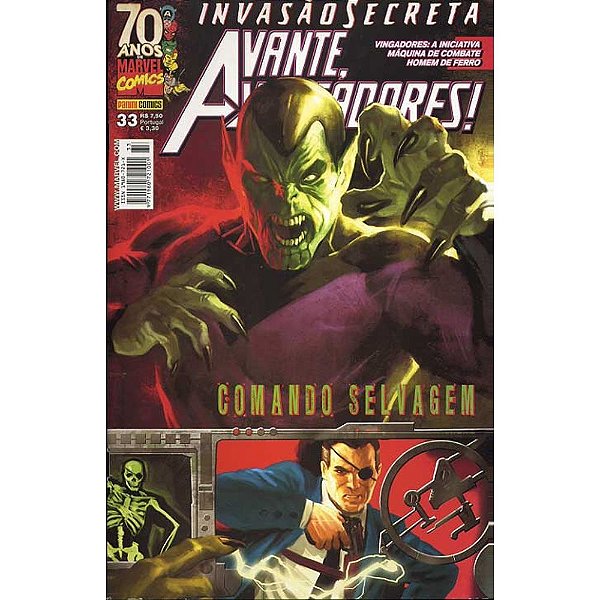 Gibi Avante, Vingadores! Nº 33 Autor Comando Selvagem - Invasão Secreta (2009) [novo]