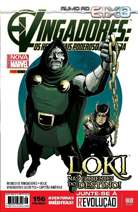 Gibi Vingadores: os Heróis Mais Poderosos da Terra Nº 08 Autor Loki nas Correntes do Destino! (2015) [usado]