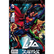 Gibi Lja - Liga da Justiça Nº 01 - Capa Superman Autor em Nome da Justiça (2016) [usado]