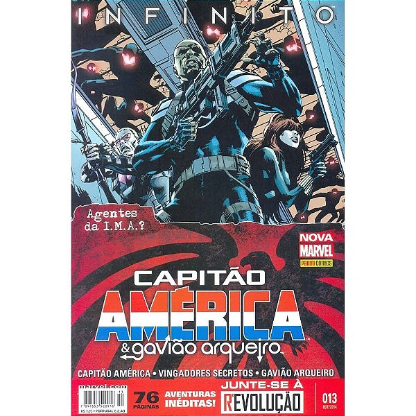 Gibi Capitão América & Gavião Arqueiro Nº 13 - Nova Marvel Autor Agentes da I.m.a? (2014) [novo]