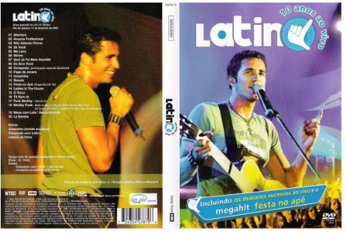 Dvd Latino - 10 Anos ao Vivo Editora João Elias Jr [usado]
