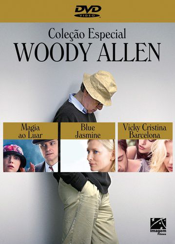 Dvd Woody Allen - Coleçao Especial (3 Dvds) Magia ao Luar + Blue Jasmine + Vicky Cristina Barcelona Editora [usado]